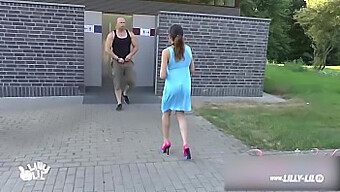 Teen (18+) Gets Her First Anal Experience In Public