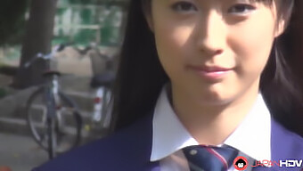 Tomomi Motozawa, A Young Japanese Girl In School Uniform Gives A Natural Blowjob To Her Classmate.