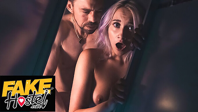 Haunted Locker: Coed Gets Wet From Big Cock