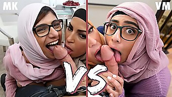 La Bellezza Araba Mia Khalifa Affronta Violet Myers In Una Resa Dei Conti Piena Di Tette